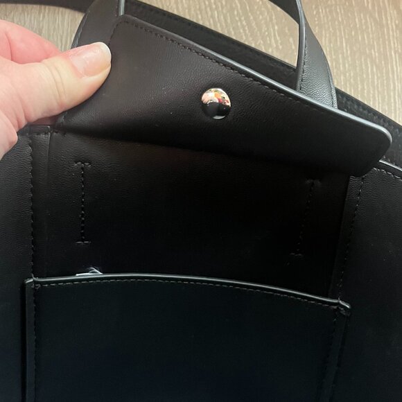 Faux Leather Structured Shoulder Bag - Picture 5 of 6